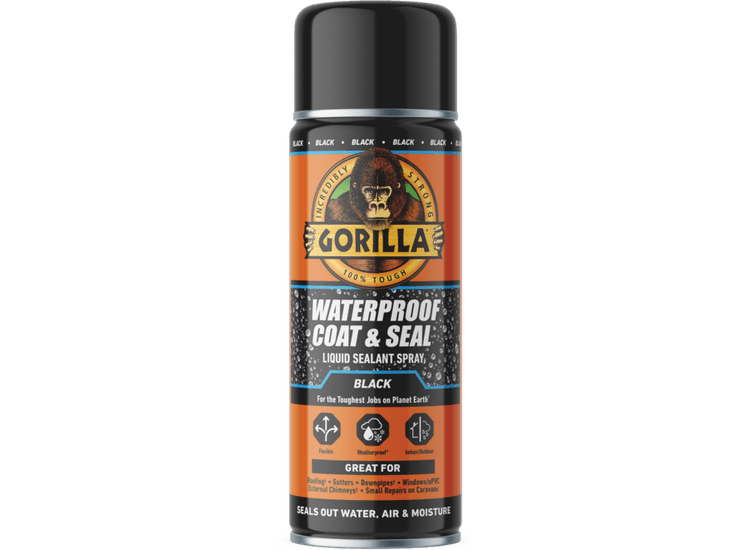 Gorilla Glue 115173 Waterproof Coat &amp; Seal Spray Black