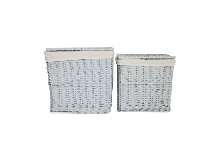 Hearth &amp; Home HH330 Grey Rectangular Log Basket