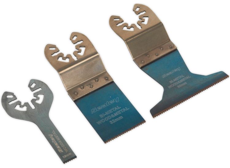 Sealey SMTC3 Multi-Tool Universal Cutting Blade Set 3pc