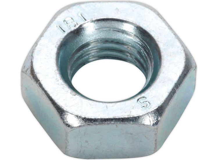 Sealey SN10 Steel Nut M10 Zinc DIN 934 Pack of 100