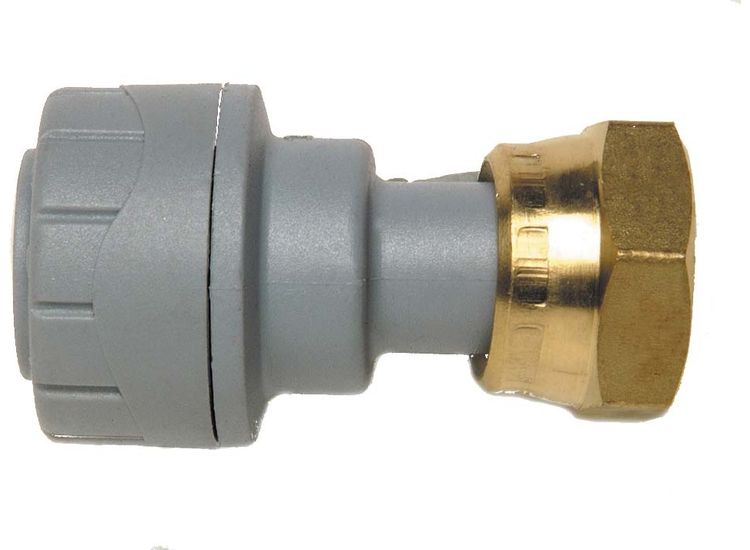 Polyplumb PPM81534 15mm 3/4" Tap Connector Grey
