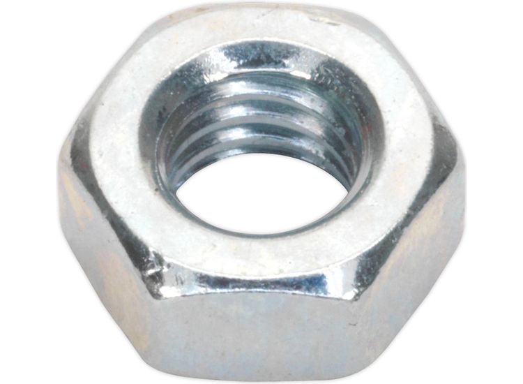 Sealey SN6 Steel Nut M6 Zinc DIN 934 Pack of 100