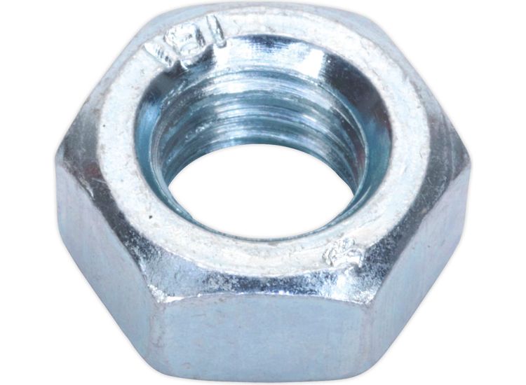 Sealey SN8 Steel Nut M8 Zinc DIN 934 Pack of 100