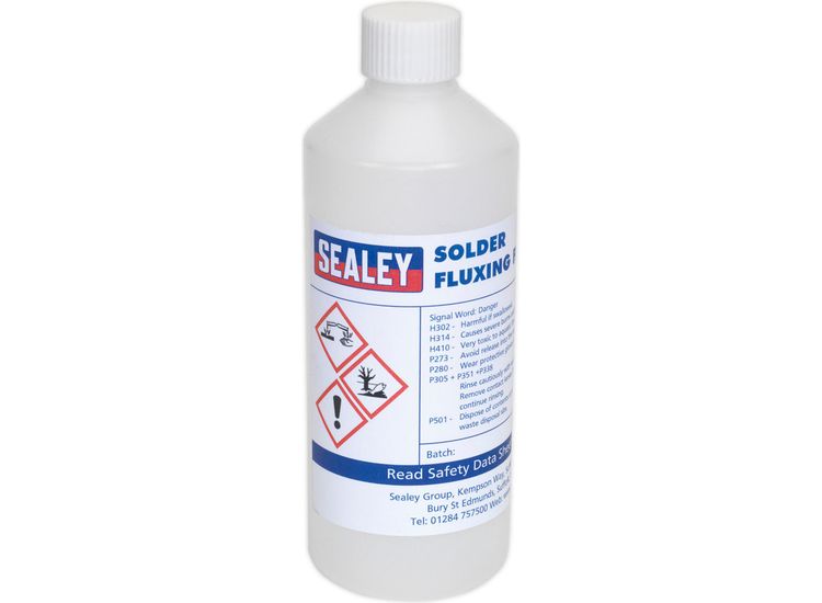 Sealey SOLFLUX Solder Fluxing Fluid 500ml Bottle