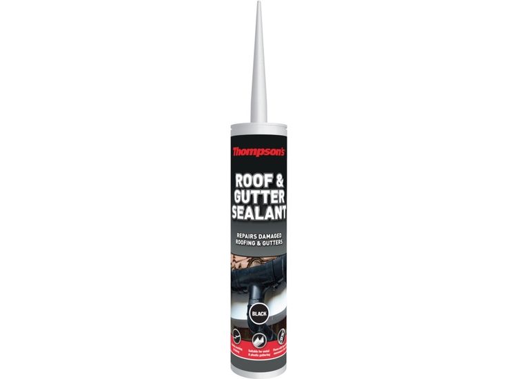 Thompson's 34030 Roof Gutter Black
