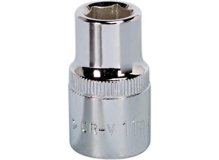 Sealey SP1211 WallDrive&amp;reg; Socket 11mm 1/2"Sq Drive Fully Polished
