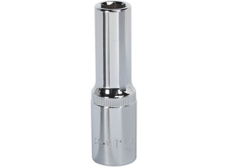 Sealey SP1211D WallDrive&amp;reg; Socket 11mm Deep 1/2"Sq Drive Fully Polished
