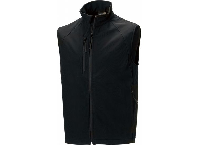 Workhouse Two Gents Softshell Gilet Black