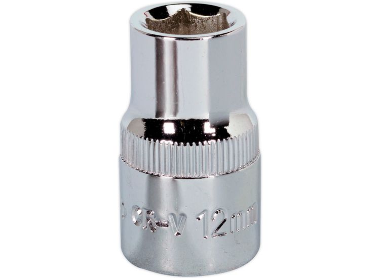 Sealey SP1212 WallDrive&amp;reg; Socket 12mm 1/2"Sq Drive Fully Polished