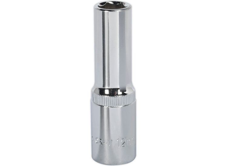 Sealey SP1212D WallDrive&amp;reg; Socket 12mm Deep 1/2"Sq Drive Fully Polished