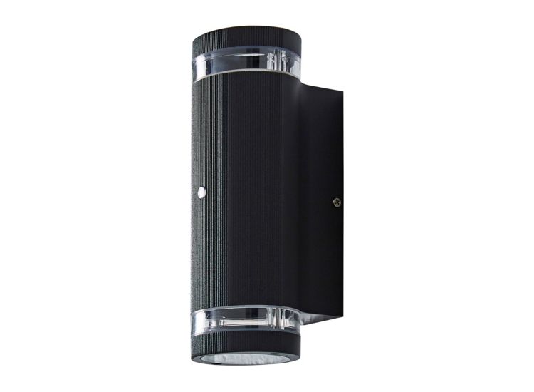 Zinc ZN-35685-BLK Helix Up/Down Wall Light with Photocell Sensor