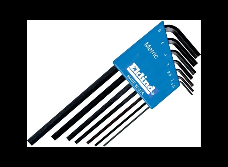 Eklind REK10507 Metric Long Handle Hex L-Key Set, 7 Piece