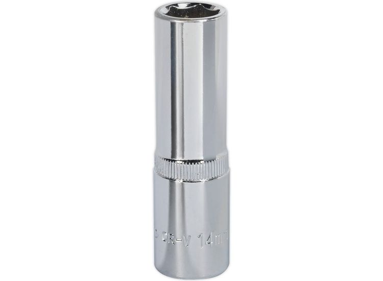 Sealey SP1214D WallDrive&amp;reg; Socket 14mm Deep 1/2"Sq Drive Fully Polished