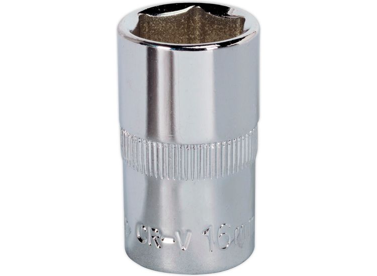 Sealey SP1216 WallDrive&amp;reg; Socket 16mm 1/2"Sq Drive Fully Polished