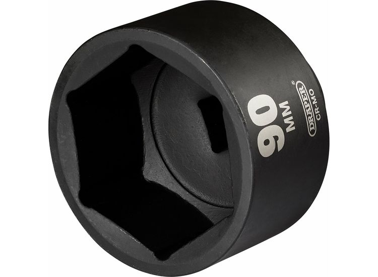 Draper 08507 Draper HI-TORQ&amp;#174; Impact Socket, 1" Square Drive, 90mm - 08507 - 6-Point CR-MO Steel