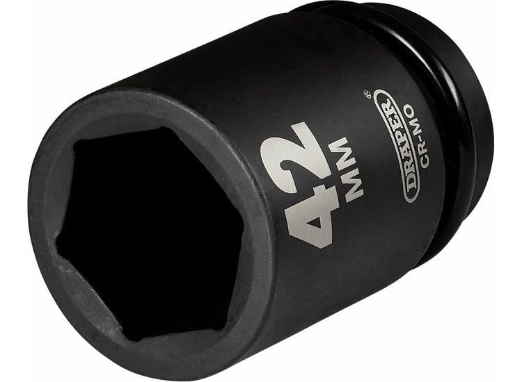 Draper 08513 Draper HI-TORQ&amp;#174; Deep Impact Socket, 1" Sq. Dr., 42mm