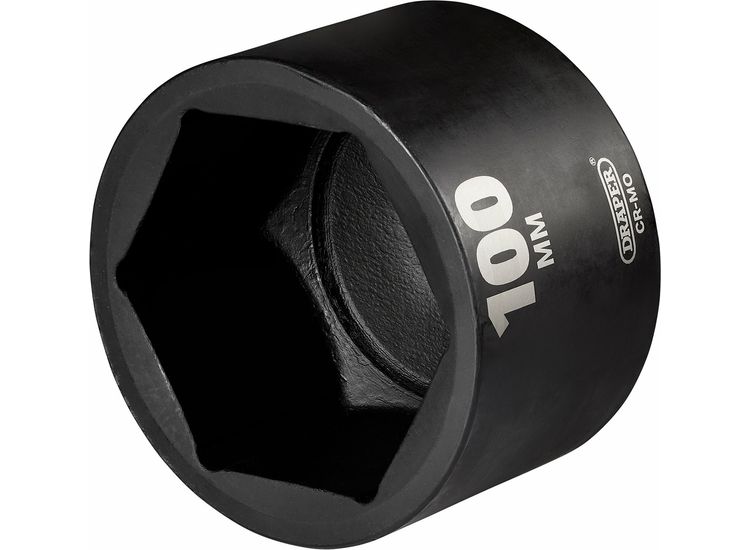 Draper 08529 Draper HI-TORQ&amp;#174; Deep Impact Socket, 1" Sq. Dr., 100mm
