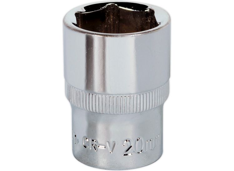 Sealey SP1220 WallDrive&amp;reg; Socket 20mm 1/2"Sq Drive Fully Polished