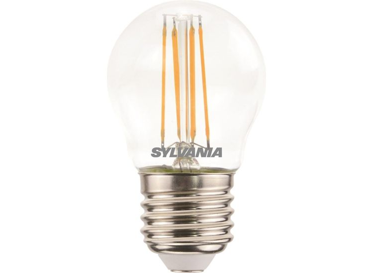 Sylvania 29491 Retro Ball Lamp Clear 470 Lumen E27 Es Dimmable