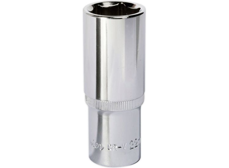 Sealey SP1222D WallDrive&amp;reg; Socket 22mm Deep 1/2"Sq Drive Fully Polished