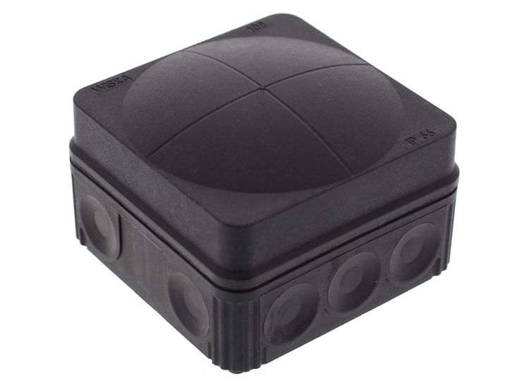 Wiska 10061998 Combi 108/5 Junction Box Black Ip66