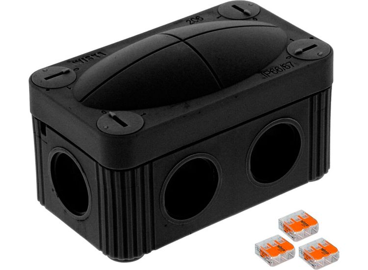 Wiska 10109900 Combi 206 Bk /3xwago Jn/Box Ip66/67