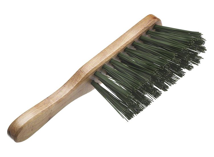 Faithfull Stiff Green PVC Hand Brush 275mm (11in)