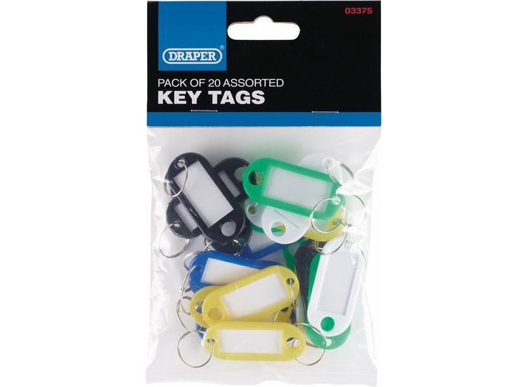 Draper 03375 Assorted Key Tags (Pack of 20)