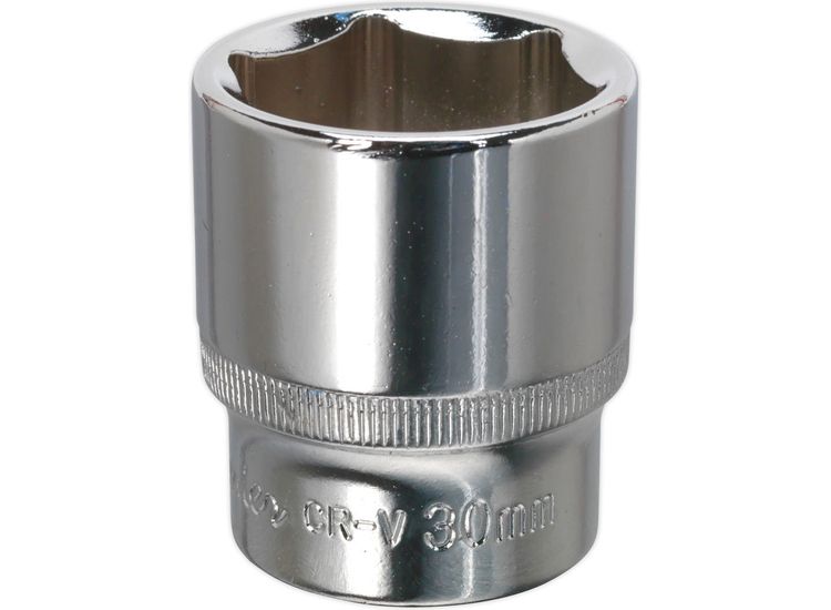 Sealey SP1230 WallDrive&amp;reg; Socket 30mm 1/2"Sq Drive Fully Polished