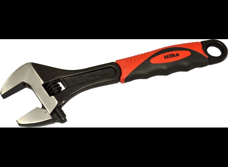 10" (250mm) Soft Grip Wide Jaw (35mm) Adjustable Wrench