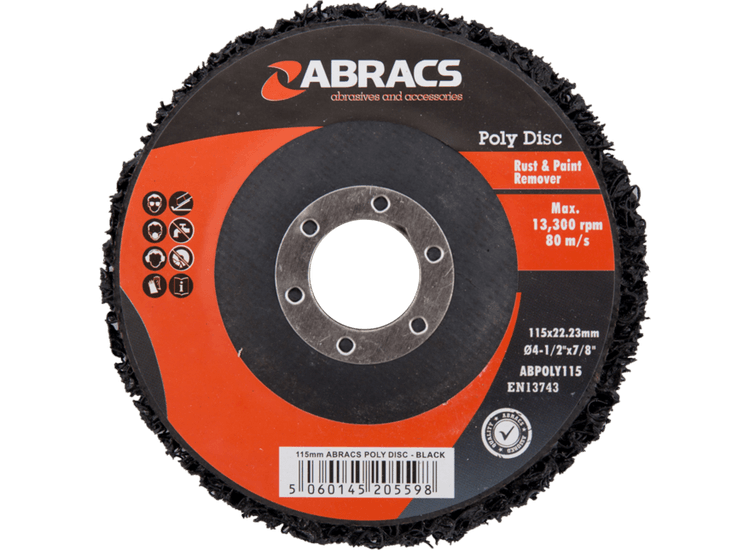 Abracs ABPOLY115 Rust + Paint Removal Disc