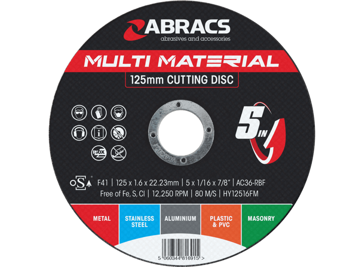 Abracs HY12516FM Hybrid 5in1 Flt Metal Disc