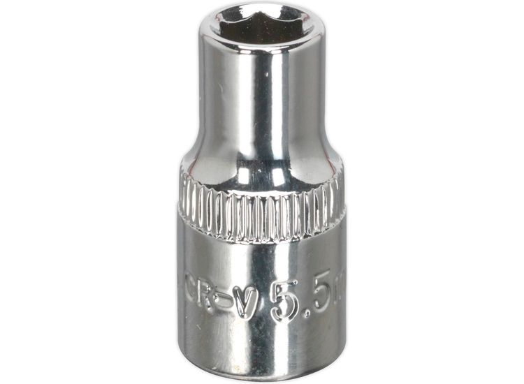 Sealey SP14055 WallDrive&amp;reg; Socket 5.5mm 1/4"Sq Drive Fully Polished