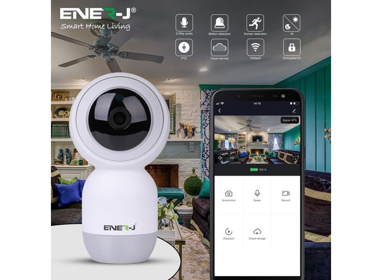 ENER-J Smart Wifi Indoor IP Camera With Auto Tracker