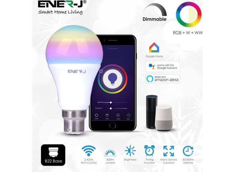ENER-J Smart Wifi LED Bulb 9w