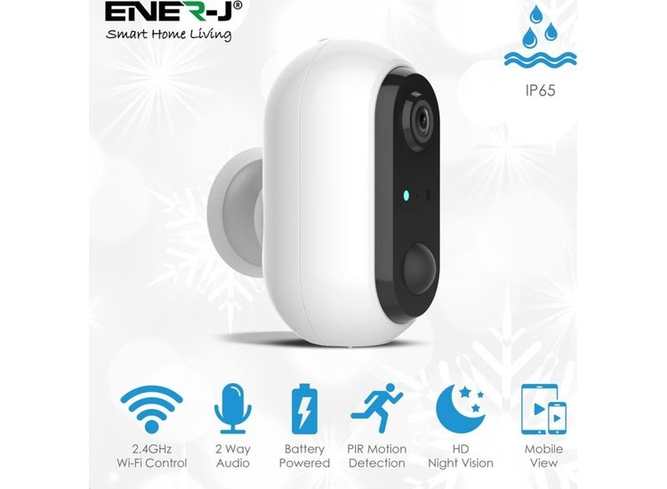 ENER-J Smart Wireless Battery Camera 1080P