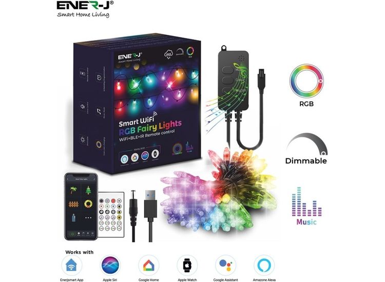 Enerj Smart Ltd SHA5326 ENER-J SHA5326 SMART RGB FAIRY LIGHTS 50LEDS