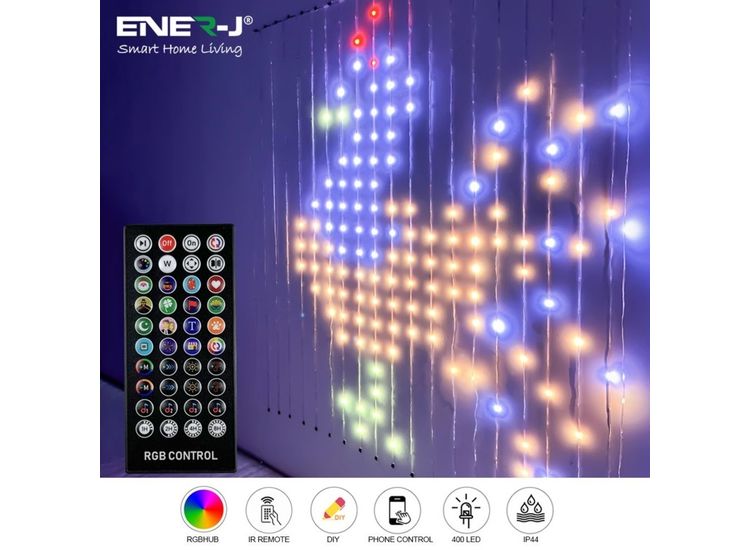 Enerj Smart Ltd SHA5358 ENER-J SHA5358 SMART 400LED C/C RGBIC FAIRY LIGHT