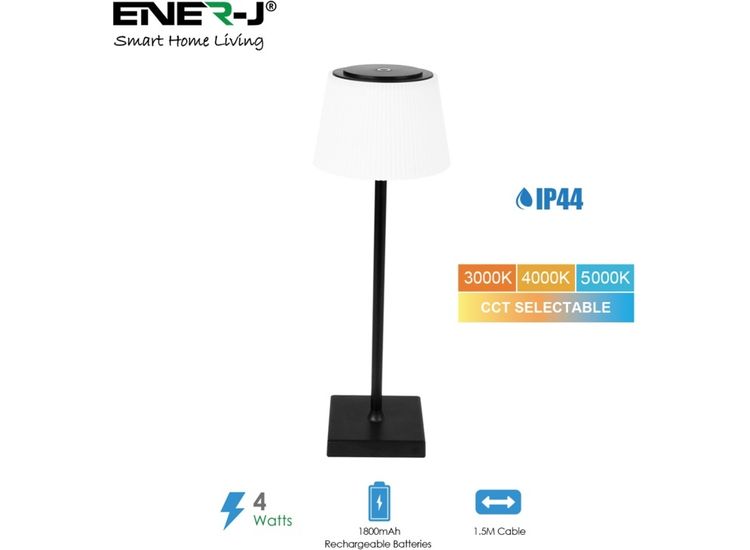 Enerj Smart Ltd T725 ENER-J T725 WIRELESS LED TABLE LAMP CCT +DIM IP44