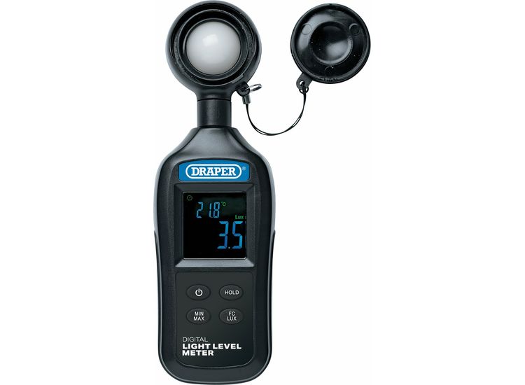 Draper 12443 Handheld Digital Light Level Meter, 0-200KLux and -20 to +70℃