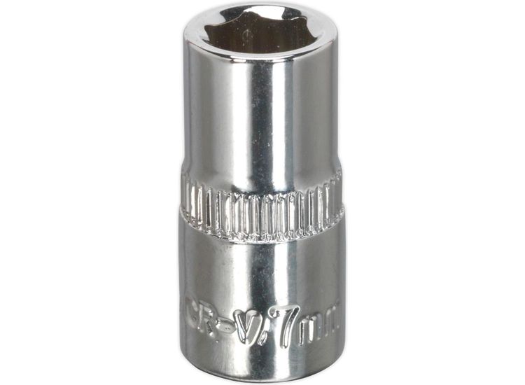 Sealey SP1407 WallDrive&amp;reg; Socket 7mm 1/4"Sq Drive Fully Polished