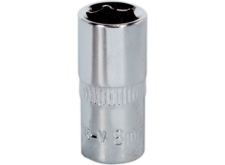Sealey SP1408 WallDrive&amp;reg; Socket 8mm 1/4"Sq Drive Fully Polished