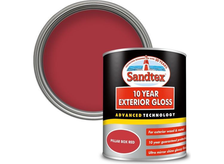Sandtex 5032372 10year Gloss Pillow Box Red