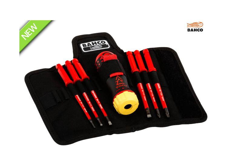 Bahco Insulated Ratcheting Screwdriver Set, 6 Piece