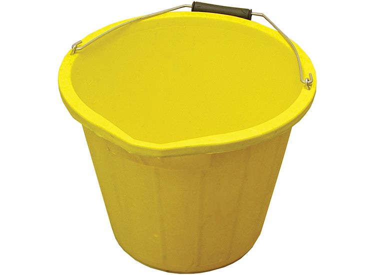 Faithfull Heavy-Duty Bucket 14 litre (3 gallon) - Yellow