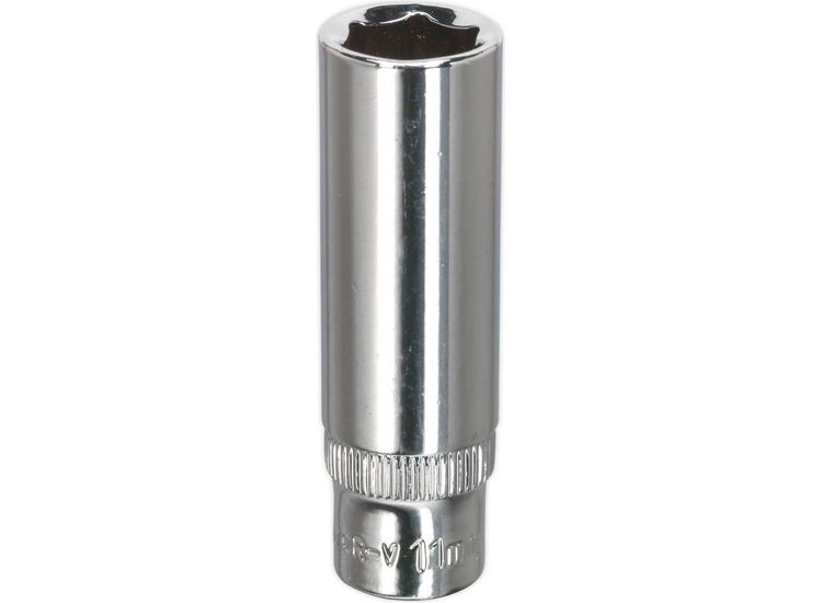 Sealey SP1411D WallDrive&amp;reg; Socket 11mm Deep 1/4"Sq Drive Fully Polished
