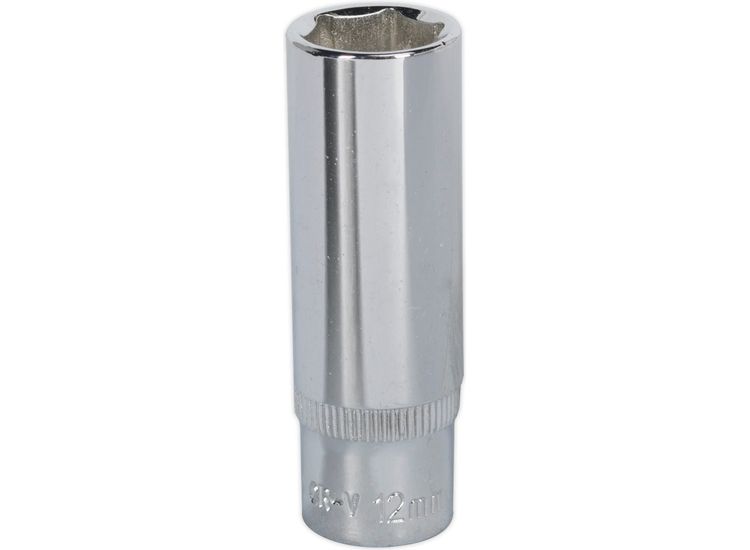 Sealey SP1412D WallDrive&amp;reg; Socket 12mm Deep 1/4"Sq Drive Fully Polished