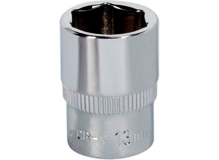 Sealey SP1413 WallDrive&amp;reg; Socket 13mm 1/4"Sq Drive Fully Polished