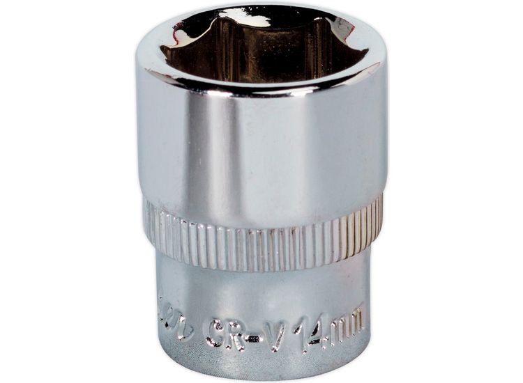 Sealey SP1414 WallDrive&amp;reg; Socket 14mm 1/4"Sq Drive Fully Polished