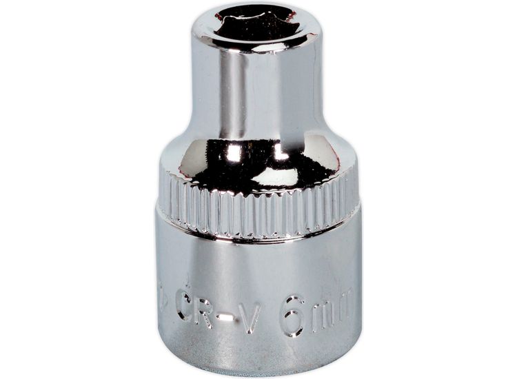 Sealey SP3806 WallDrive&amp;reg; Socket 6mm 3/8"Sq Drive Fully Polished